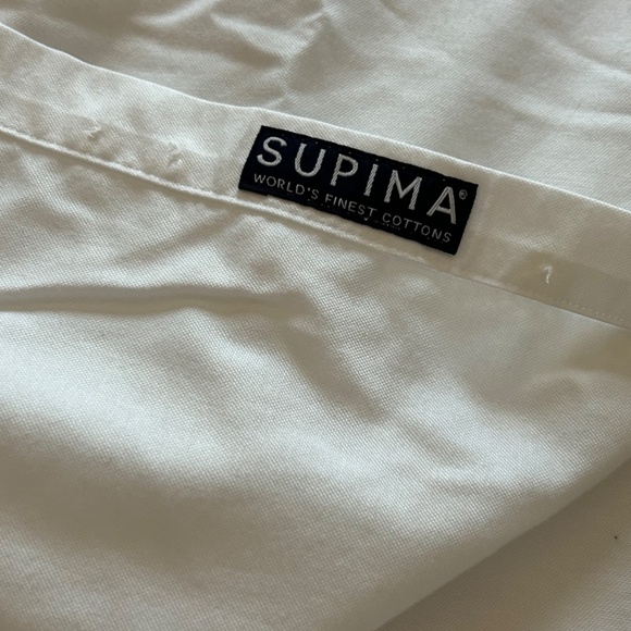 Lands' End Traditional Fit No Iron Supima Oxford Short Sleeve Shirt, Sz 17, NWOT - Picture 10 of 13